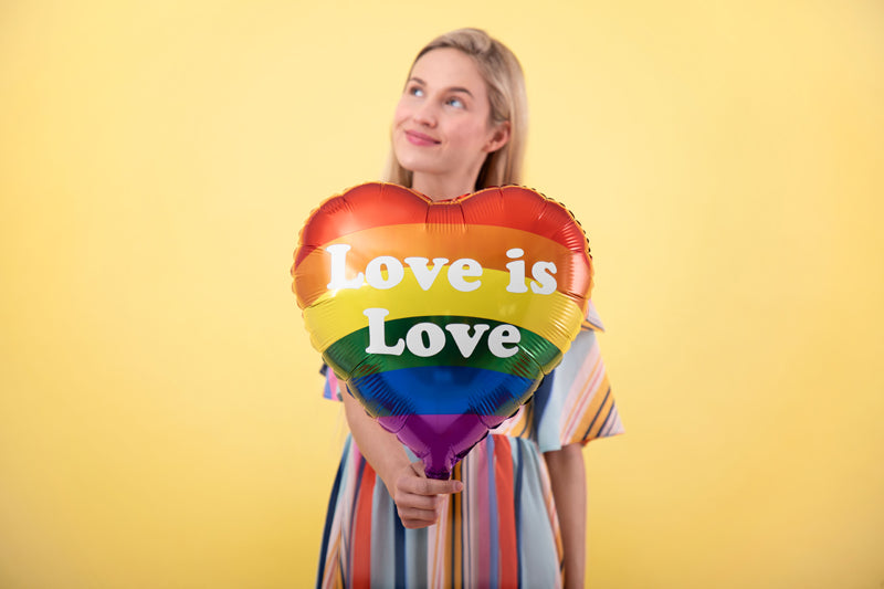 Folie ballon Love is Love, 35cm, mix