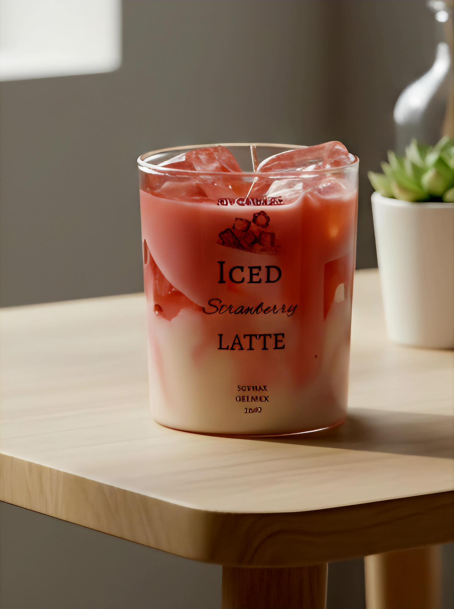 Iced Strawberry Latte