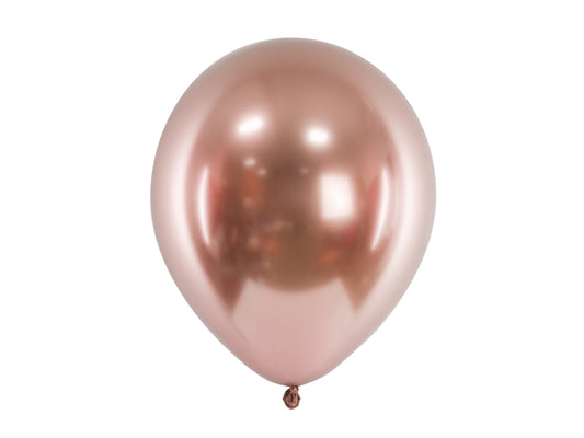 Glanzende Ballonnen – Roségoud – 30 cm (10 stuks)