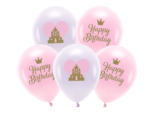 Eco Ballonnen 33 cm – Happy Birthday (mix)