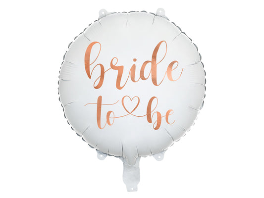 Foil ballon Bride to be 45cm, wit