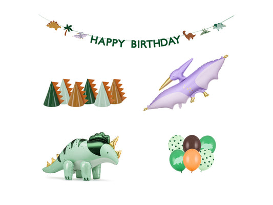 🎉 Folieballonnen Set – Dinosaurussen, Mix