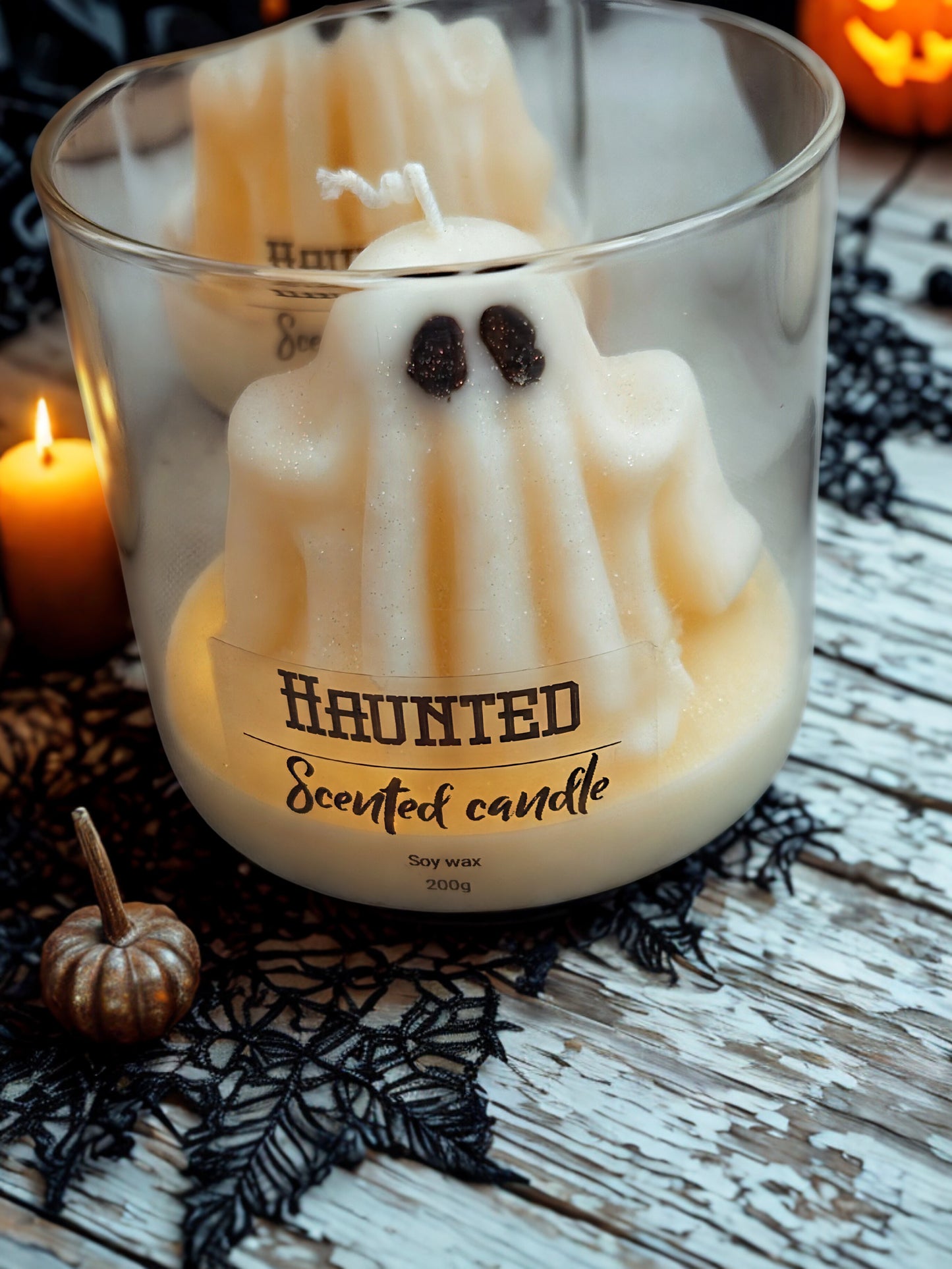 Haunted scented candle